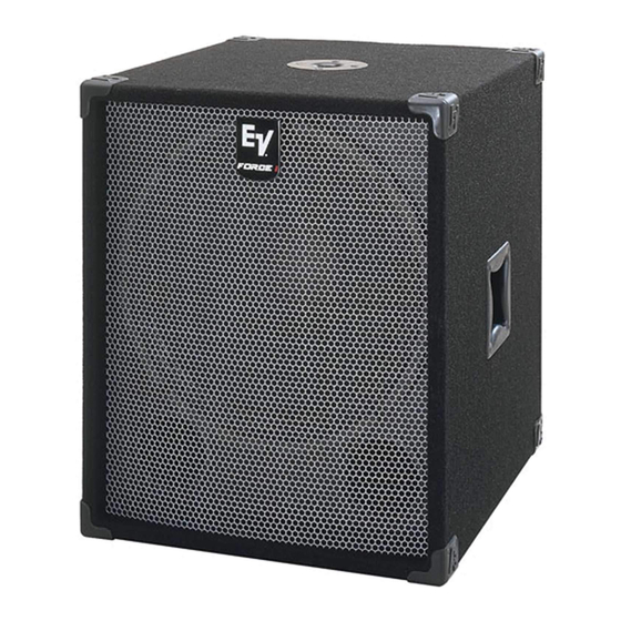Electro-Voice Force Sub Specification Sheet