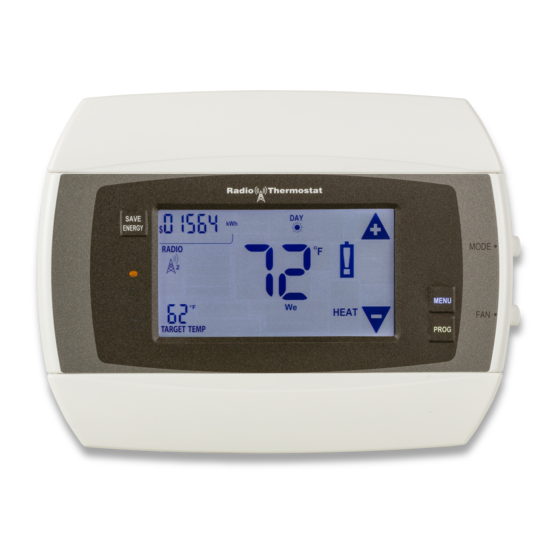Radio Thermostat CT50 Operation Manual