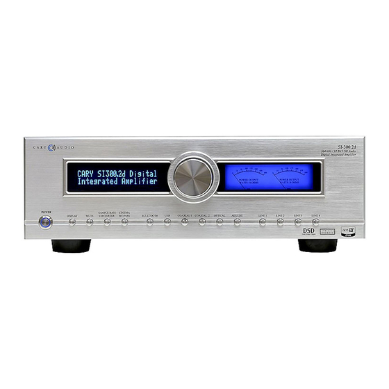Cary Audio Design SI-300.2d Manuals