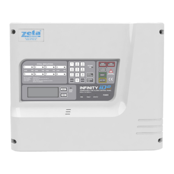 Zeta Alarm Systems Infinity ID2 Quick Start Manual