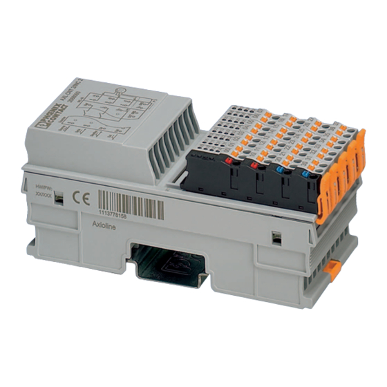 Phoenix Contact AXL F CNT2 INC2 1F User Manual
