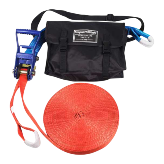 Spanset Ergo Horizontal Safety Line User Operating Instructions Manual