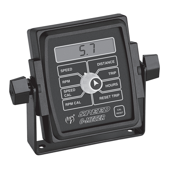 micro-trak SPEED-O-METER 13347 Manuals