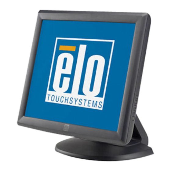 Elo TouchSystems Elo 1000 Series 1715L Manuals
