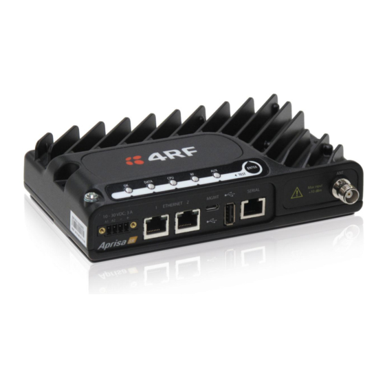 4RF Aprisa SR User Manual