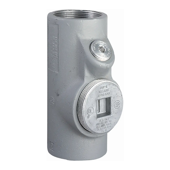 Hubbell Killark ENY Series Installation, Operation & Maintenance Data Sheet