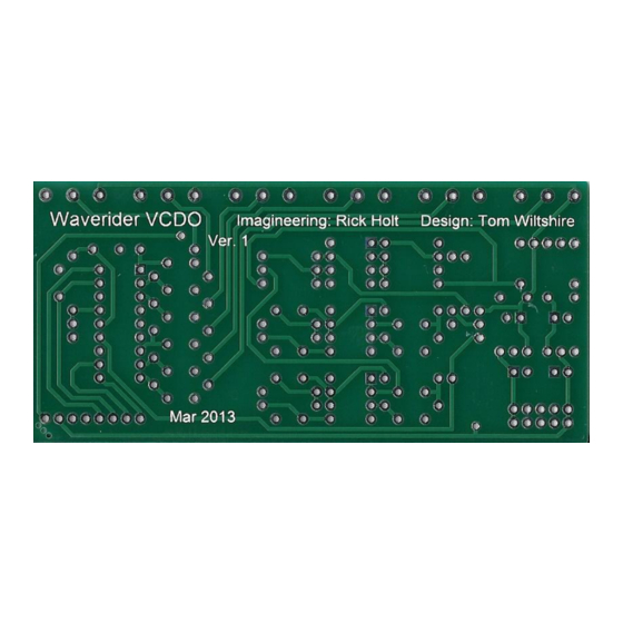Frequency Central Waverider Digital VCO Build Documentation