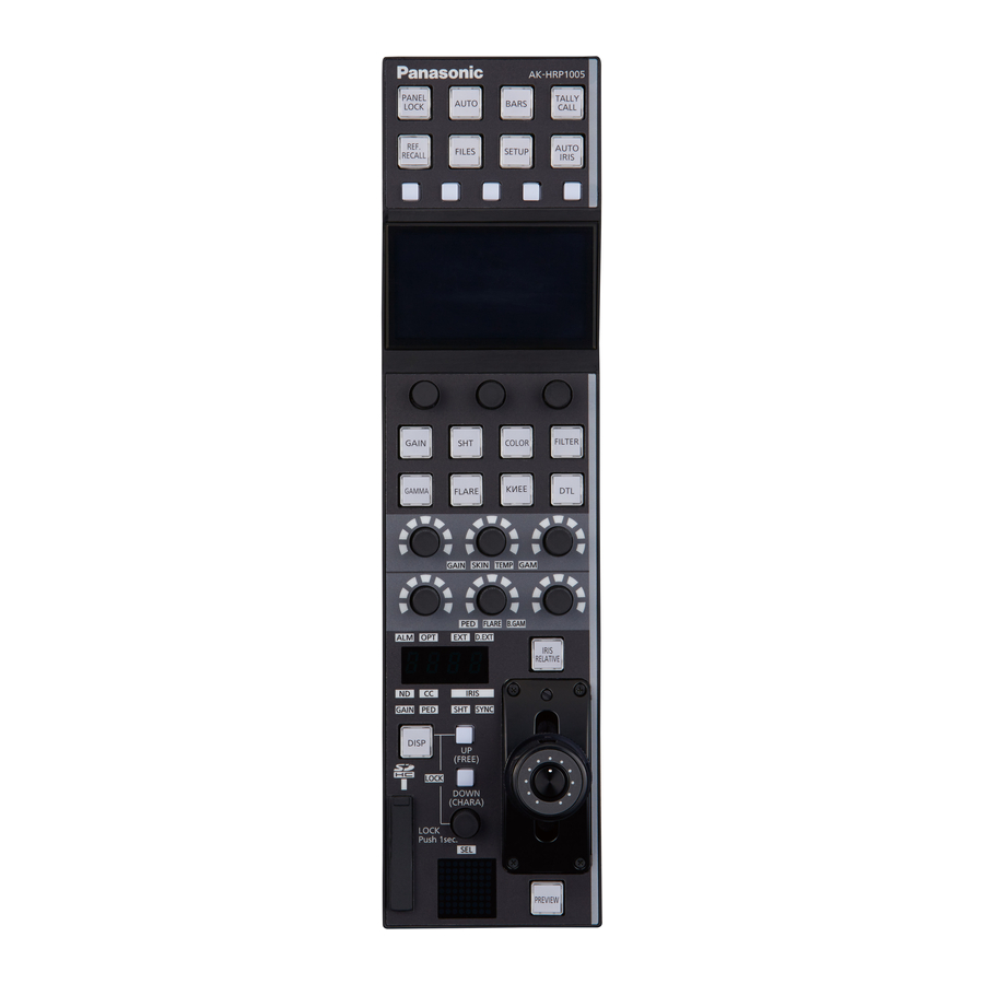 Panasonic AK-HRP1005G Operating Manual