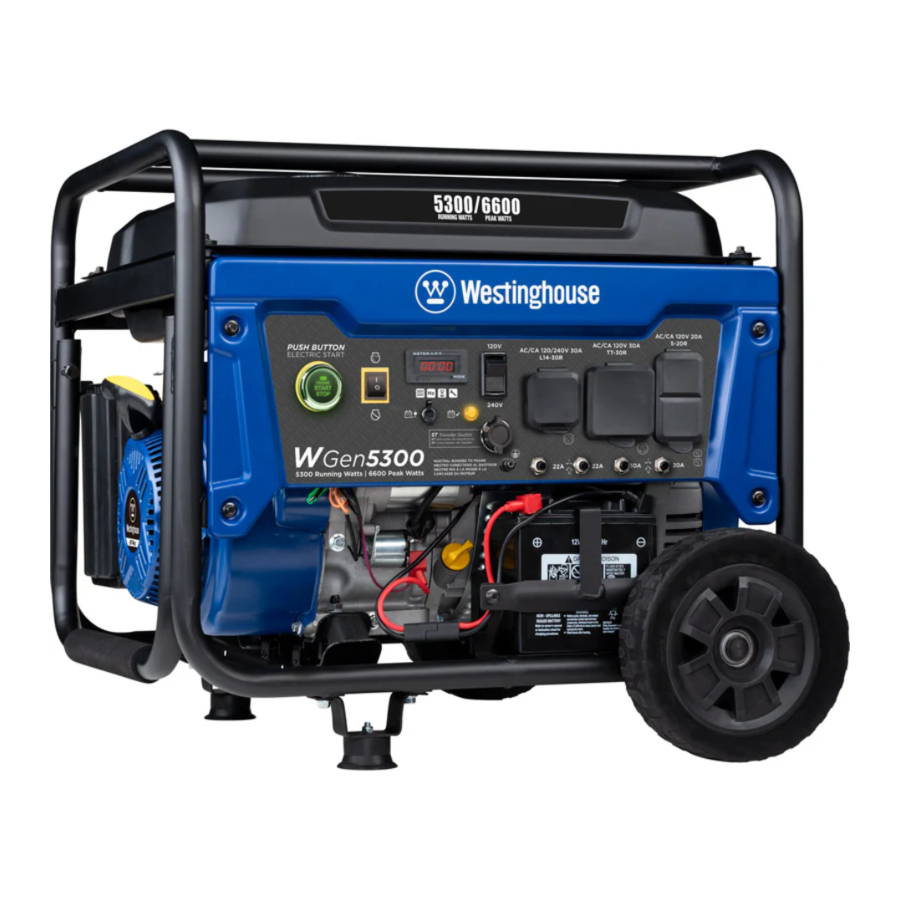 Westinghouse WGen5300 - Inverter Generator Manual