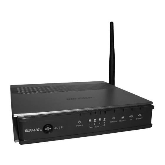 Buffalo Wireless-G High Speed ADSL2+ Modem Router Manuals