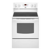 Maytag MER7775W - 30 in. Ing Electric Range User Instructions