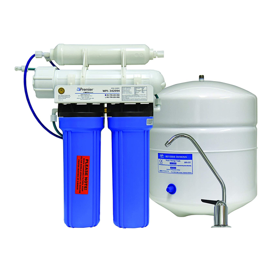 Premier RO-TFM-W50 Installation, Operation And Maintenance Manual