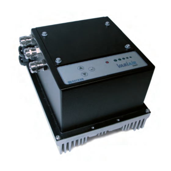 Becker VariAir VAU4/3 Quick Start Manual