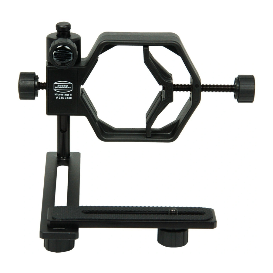 Baader Planetarium MicroStage II Manual