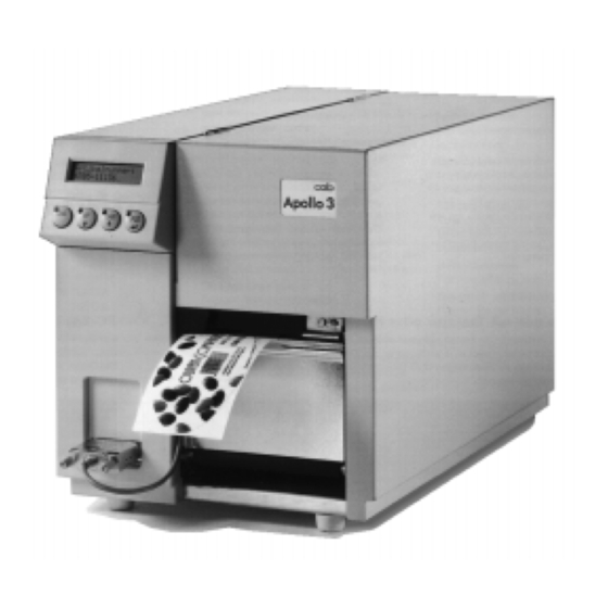 CAB THARO Apollo Series Operator's Manual