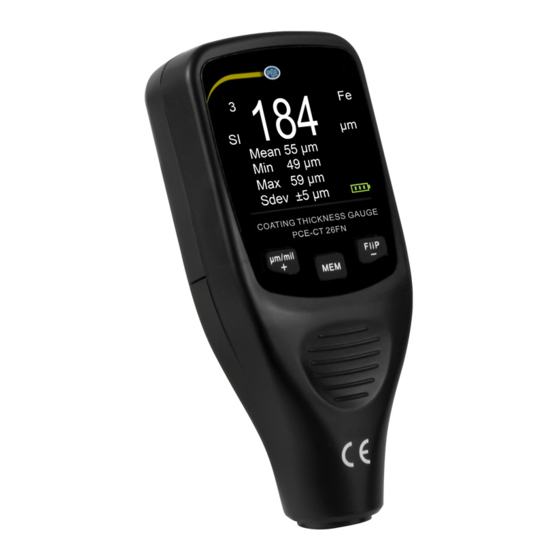 PCE Health and Fitness CT 26FN User Manual