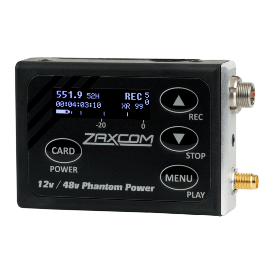 Zaxcom ZMT-267 User Manual