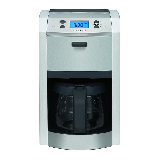 Krups KM8105 Manual