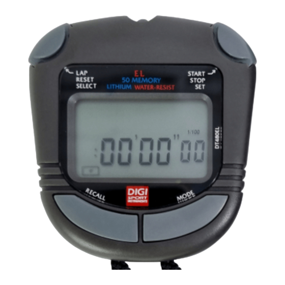 Digi Sport Instruments DT 480 Operating Instructions