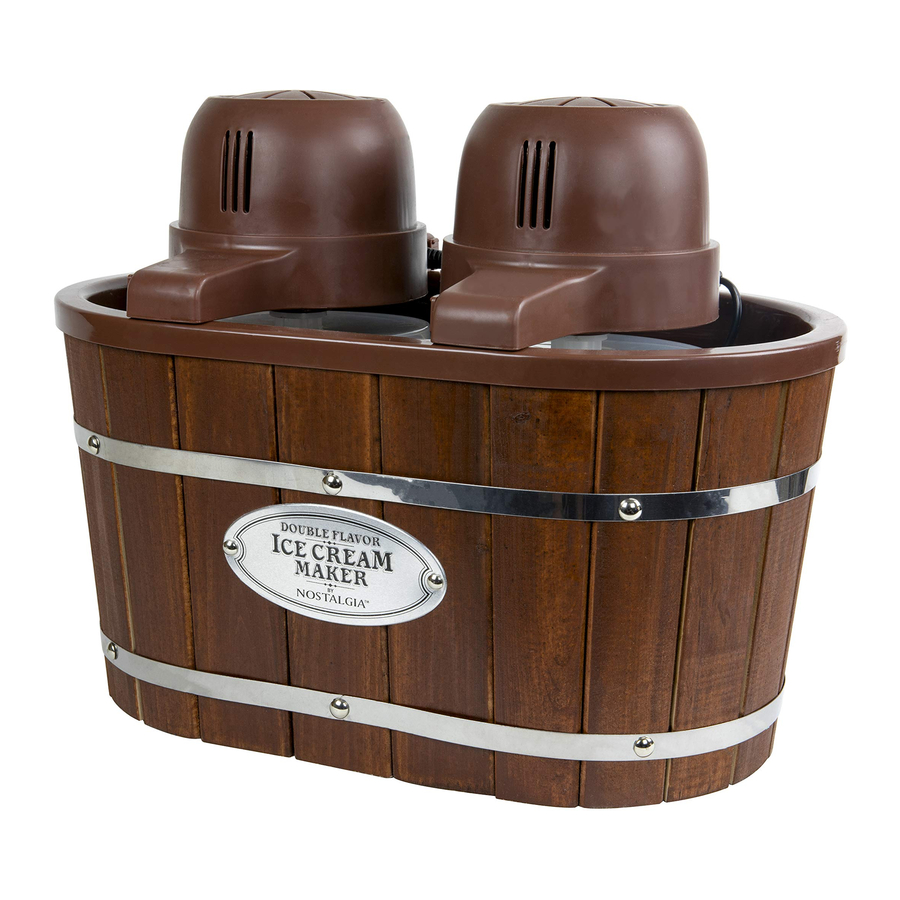 Nostalgia ICMW200DBL 4Quart Double Flavor Ice Cream Maker Manual