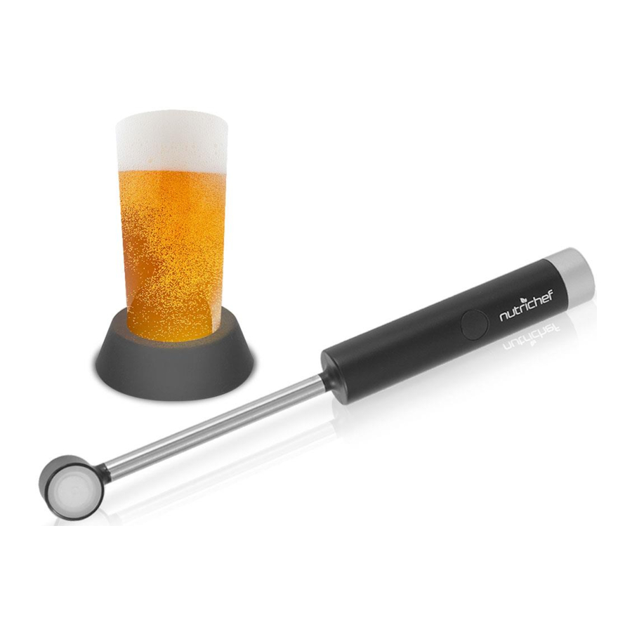 NUTRICHEF Pyle PKBRFM32 - Ultrasonic Drink Frother Manual