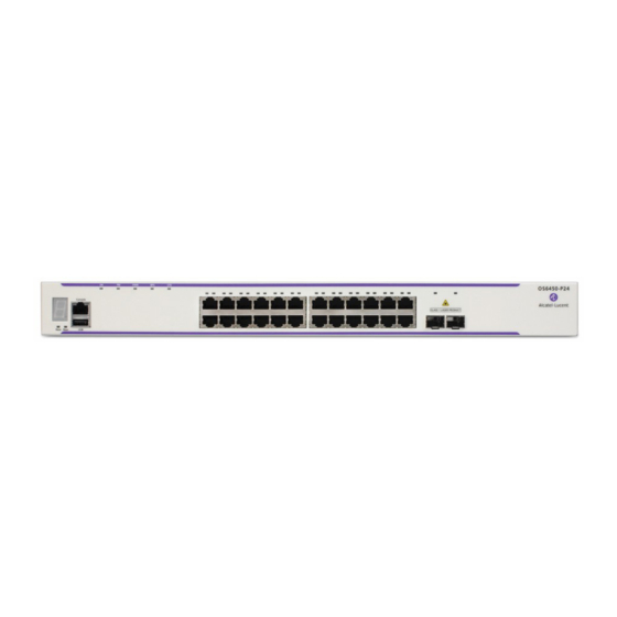 Alcatel-Lucent OmniSwitch 6450 User Manual