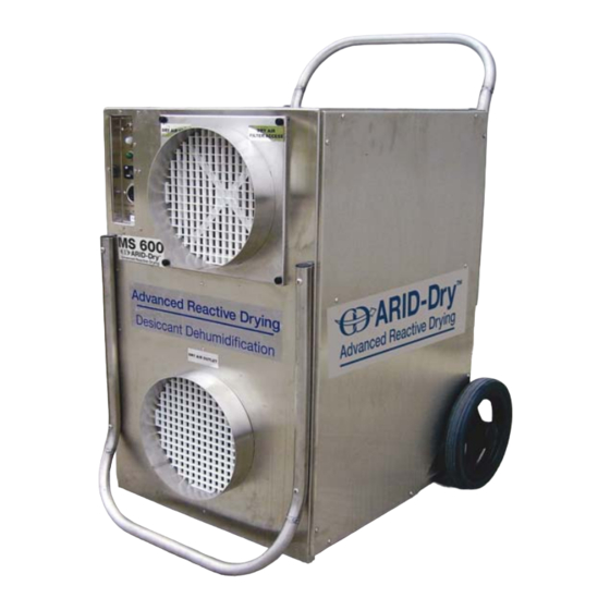 ARID-Dry MS-600 Installation & Operation Manual