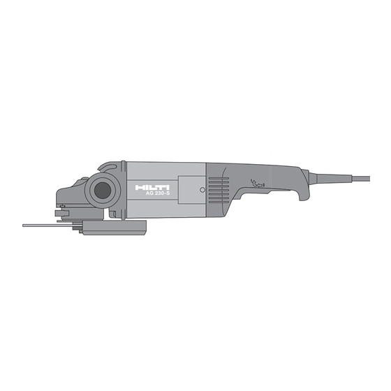 Hilti AG 230-S Manuals