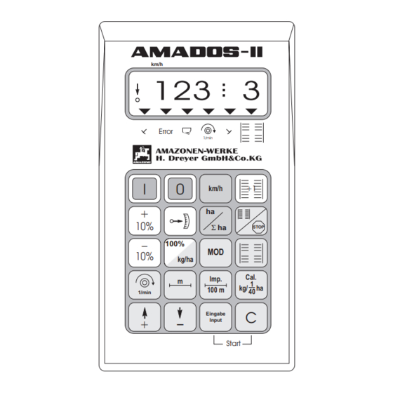 Amazone AMADOS-II Operating Instructions Manual