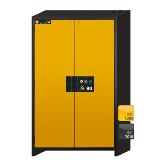 asecos UB Series User Manual