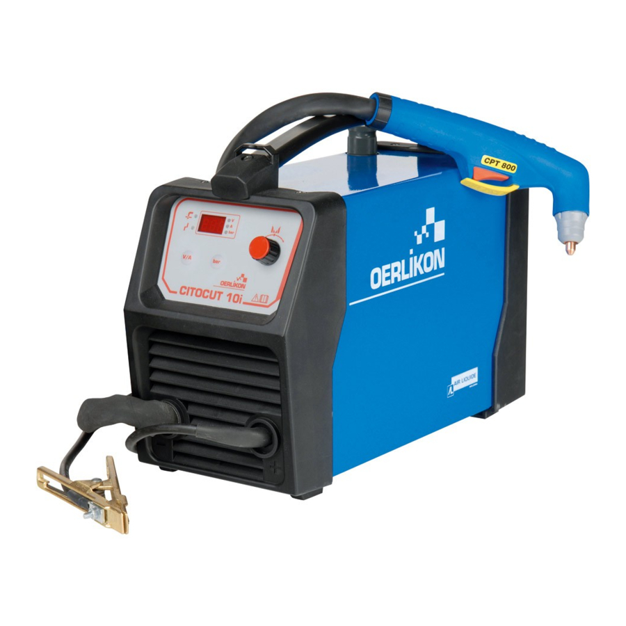 Oerlikon CITOCUT 10i Safety Instruction For Use And Maintenance
