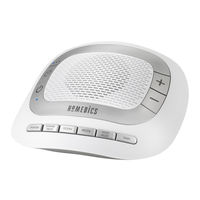 HoMedics SOUNDSPA REJUVENATE Instruction Manual And  Warranty Information