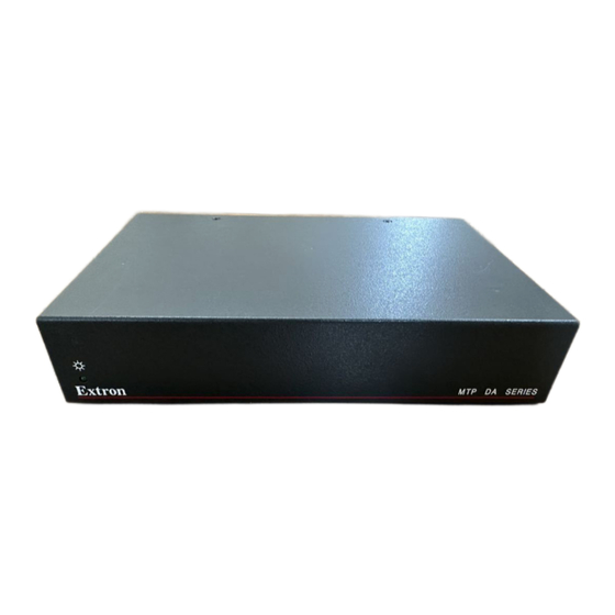 Extron electronics MTP DA4 Setup Manual