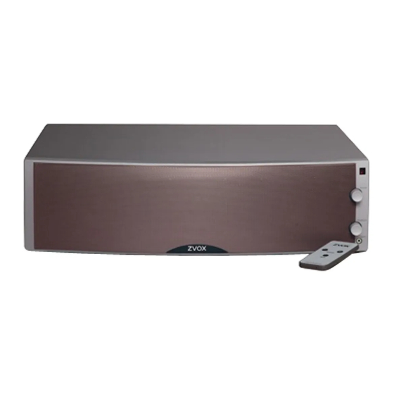 Zvox Audio 325 Hook-Up Instructions
