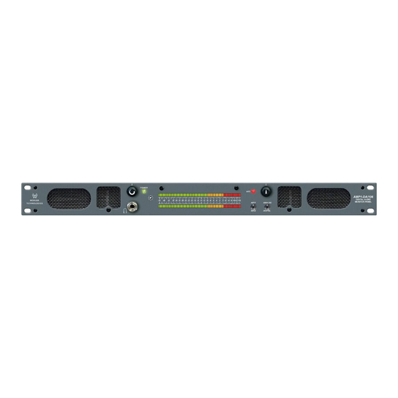 Wohler AMP1-DA User Manual