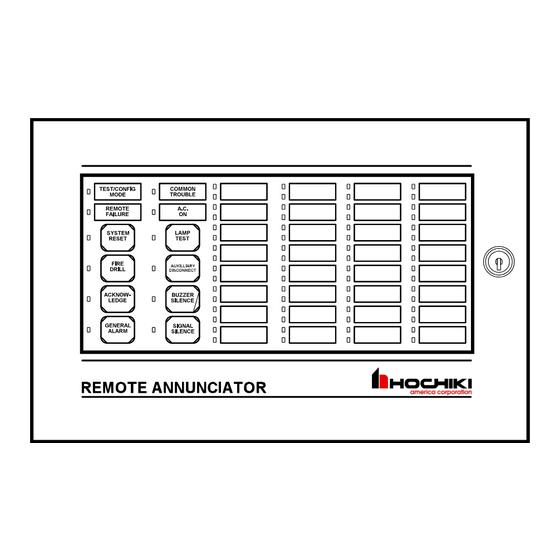 Hochiki HRA-1000 SERIES Wiring And Installation Instruction