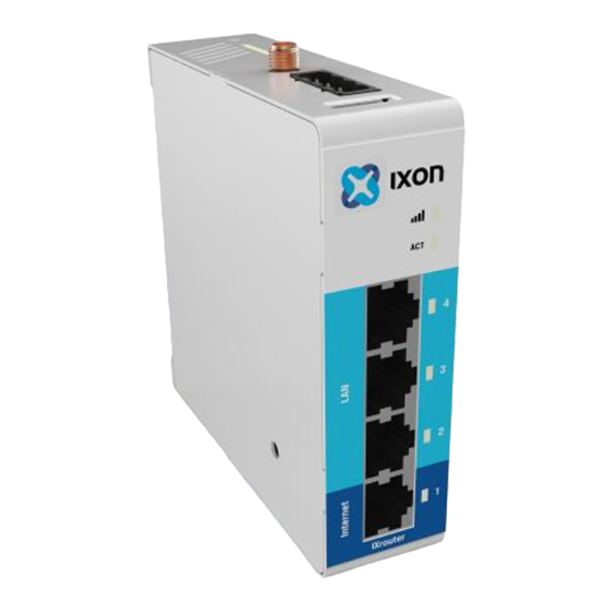 Ixon IXrouter2 Installation Manual