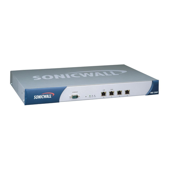 SonicWALL PRO 2040 Quick Start Manual