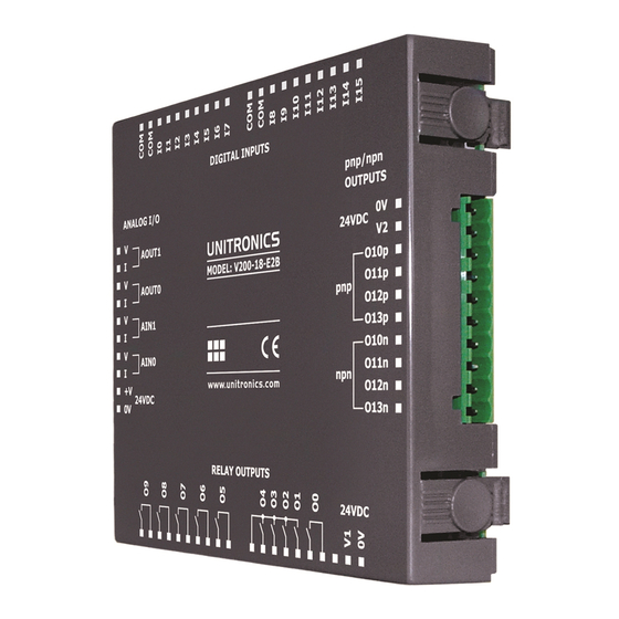 Unitronics V200-18-E2B Quick Start Manual