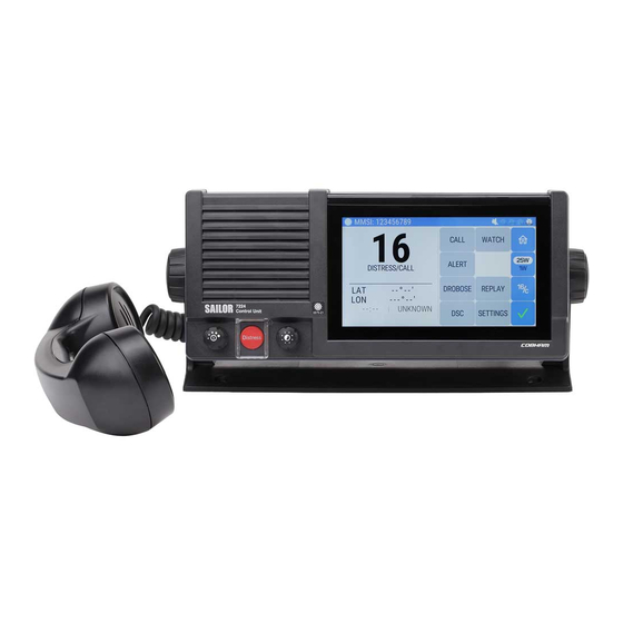 COBHAM SAILOR 7222 VHF DSC Class A Quick Start Manual