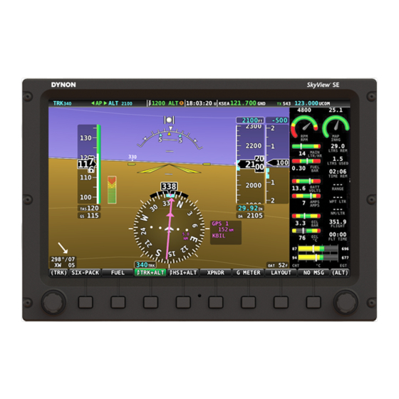 Dynon SkyView SE Reference Manual