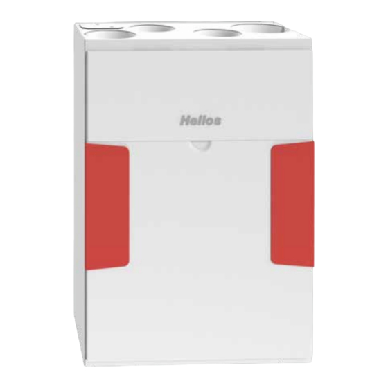 Helios KWL 250 W ET Recovery Ventilation Manuals