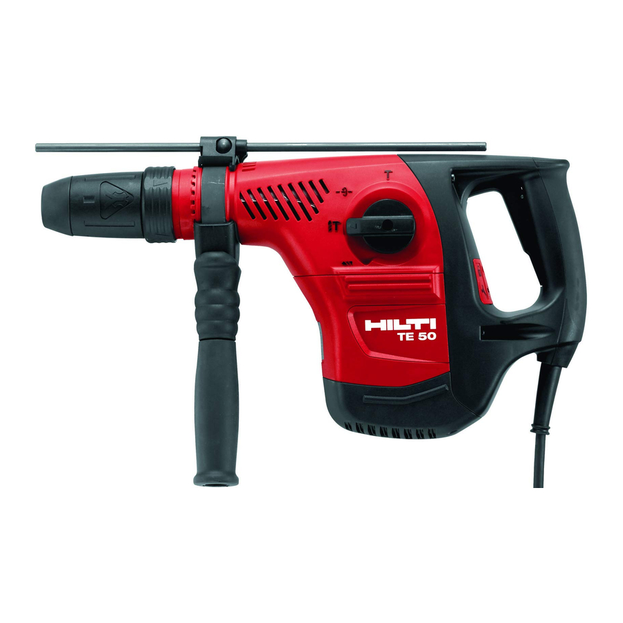 Hilti TE 50, TE 50-AVR Manual