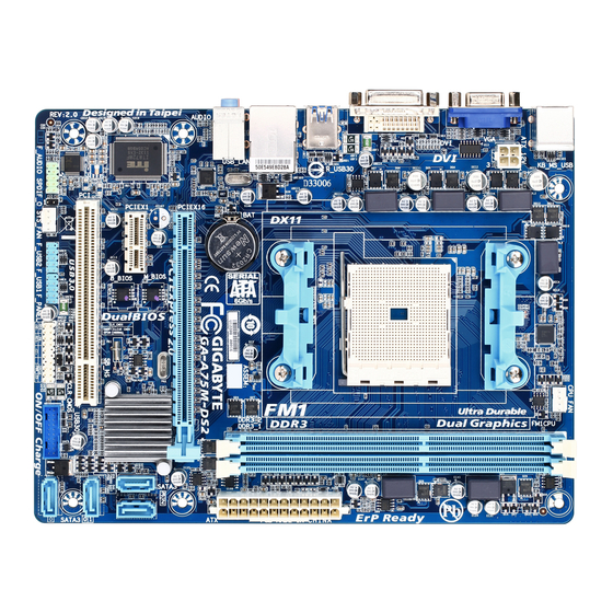 Gigabyte GA-A75M-DS2 User Manual