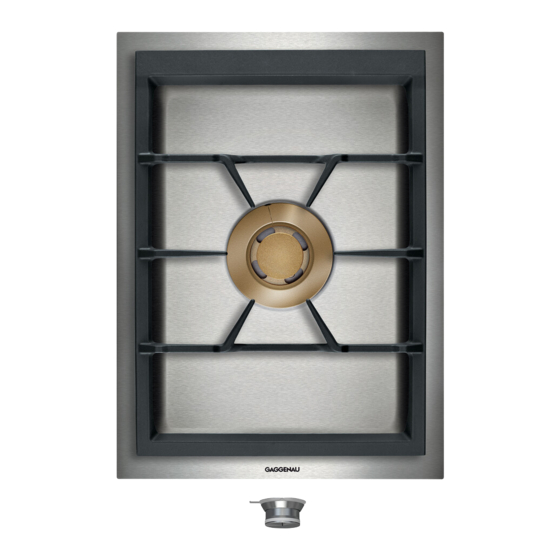Gaggenau VG 414 Instruction Manual