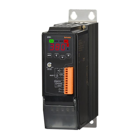 Autonics SPR1 Series Instruction Manual