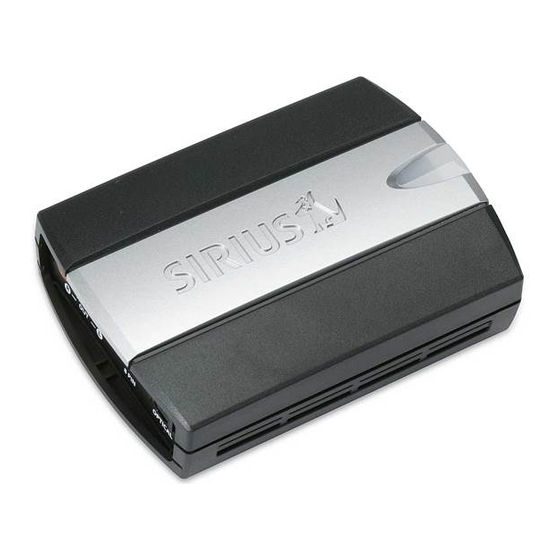 Sirius Satellite Radio SC-H1 Installation Manual