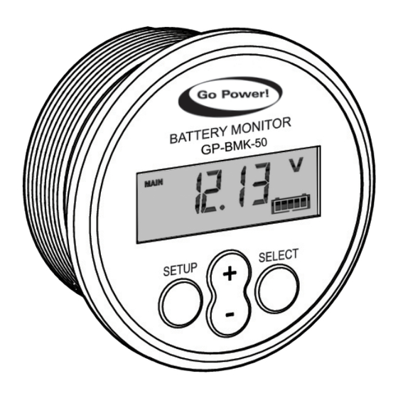 Go Power GP-BMK-50 Quick Start Manual
