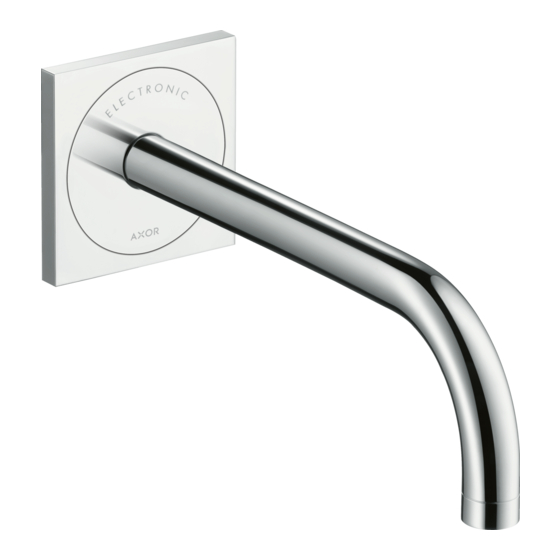 Axor hansgrohe Uno 38120001 Installation/User Instructions/Warranty