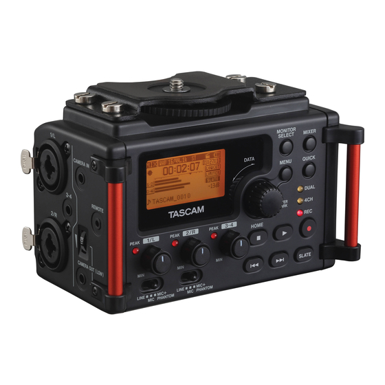 Tascam DR-60D MK II Owner's Manual